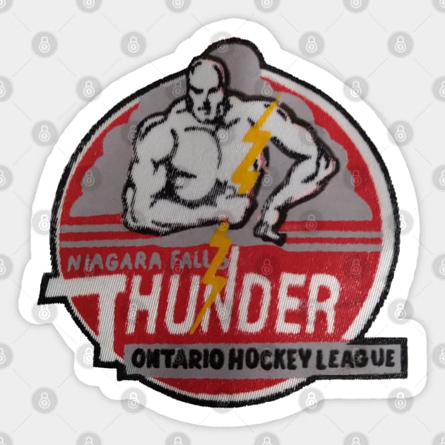 DirtyD Niagara Falls Thunder Ohl Hockey Team Jersey Logo Hoodie