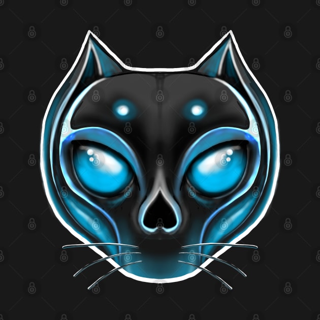 Cute Skulls Black Cat by fakeface