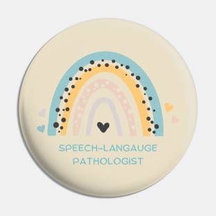 Speech-Language Pathologist Rainbow Pin