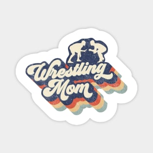 Retro Wrestling Mom Mother's Day Magnet