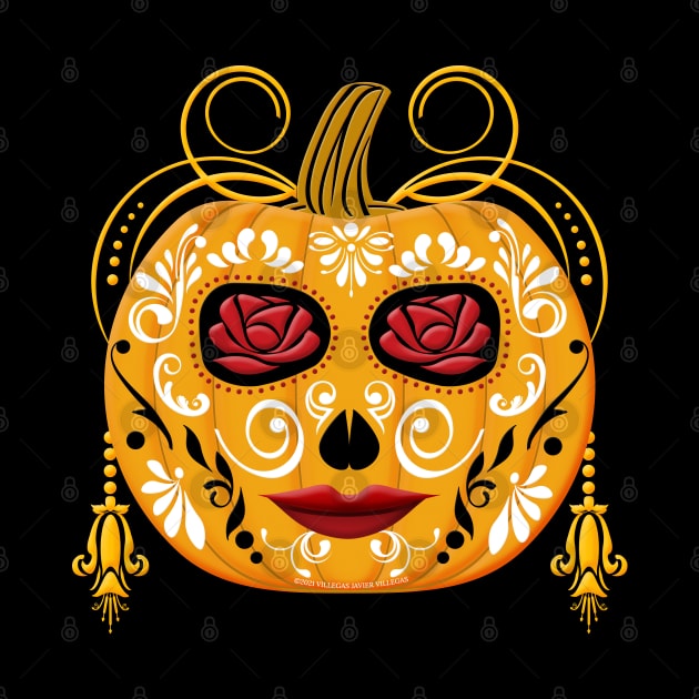 Mexican Halloween pumpkin by vjvgraphiks