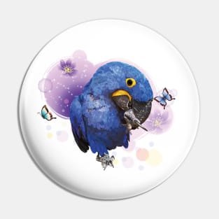 Hyacinth macaw Pin