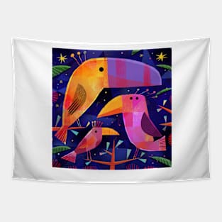 Tropical Birds Tapestry