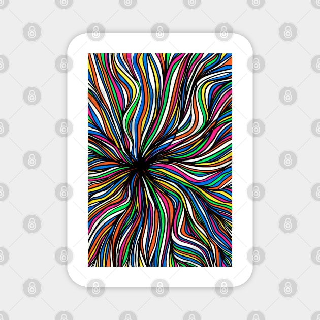 Colourful Swirl Magnet by halideO