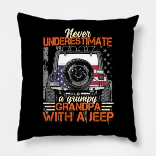 Jeep Grandpa Quotes Pillow