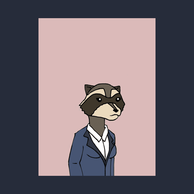 Office Raccoon by PruneyToons