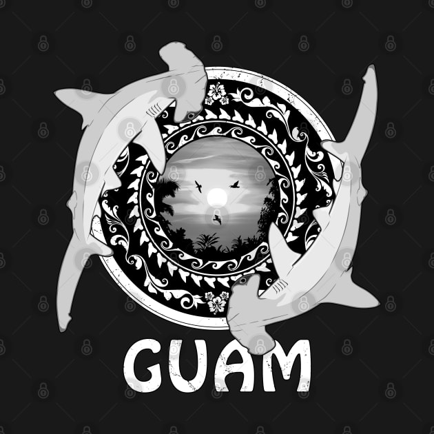 Hammerhead Sharks Guam Diving by NicGrayTees