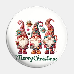 Gnome Christmas Pin