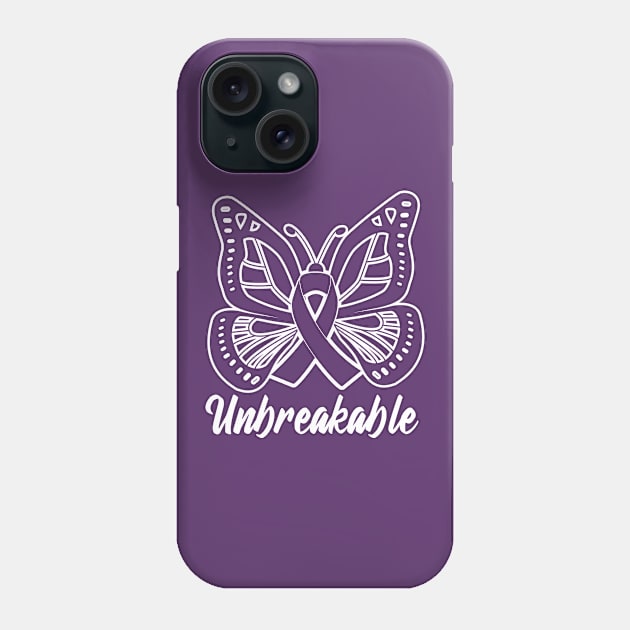 lupus masks butterfly unbreakable Mask Phone Case by FanaticTee