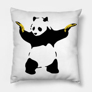 Bad Panda Stencil Pillow