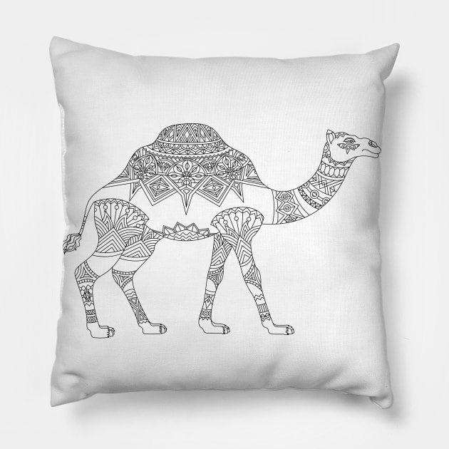 Camel Pillow by TeesAndTheCities