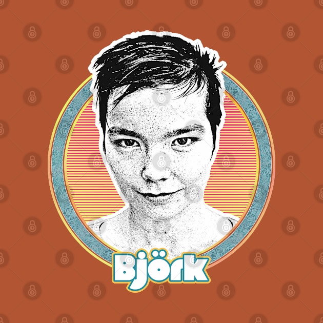 Björk //// Retro Style Fan Art Design by DankFutura