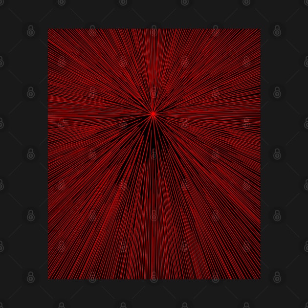 A colorful hyperdrive explosion - solid redversion by DaveDanchuk