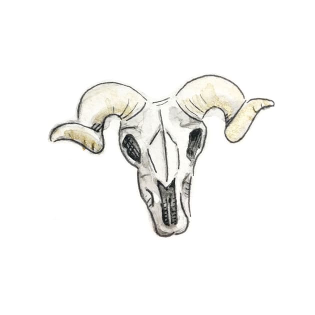 ram skull by locheerio