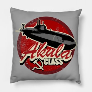 Akula Class Submarine (distressed) Pillow