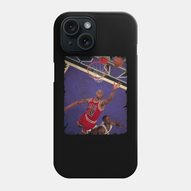 Dennis Rodman - Chicago Bulls vs Sacramento Kings Phone Case by MJ23STORE