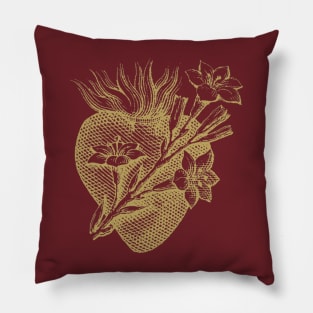 Chaste Heart of St. Joseph (Gold) Pillow