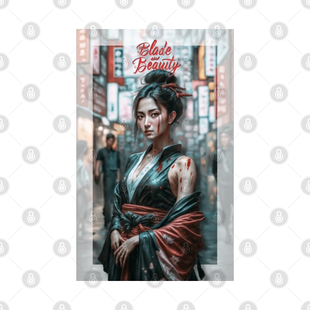 Proud Warrior: Resilient Japanese Woman by ALM Artbox