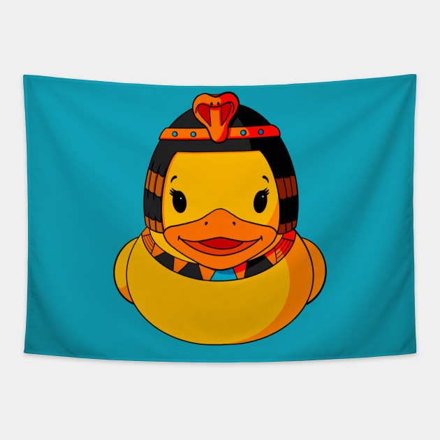 Cleopatra Rubber Duck Tapestry by Alisha Ober Designs