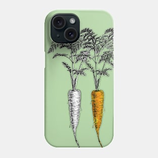 Three Carrots - The Root of all Vegetables Phone Case