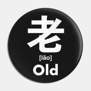 Old Chinese Character (Radical 125) Pin