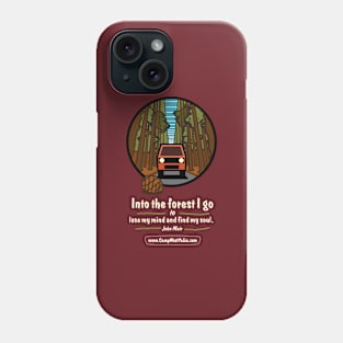 Campervan in Redwood Forest, dark Phone Case