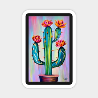 Cactus art Magnet