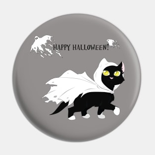 Ghost Kitty Pin