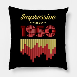 Impressive Since 1950 vintage retro Pillow