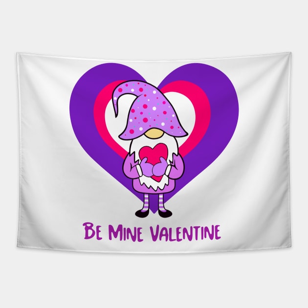 VALENTINE Gnome Heart Tapestry by SartorisArt1