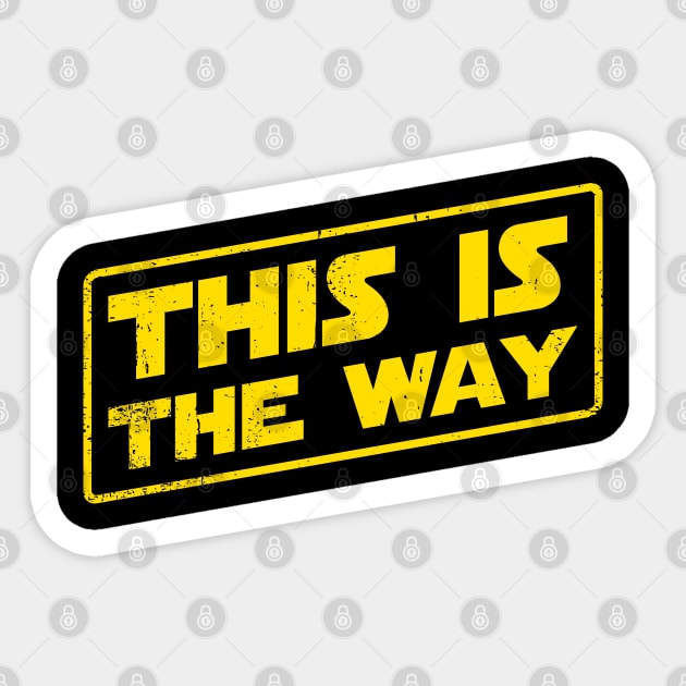 The Is The Way, Official Star Wars Stickers