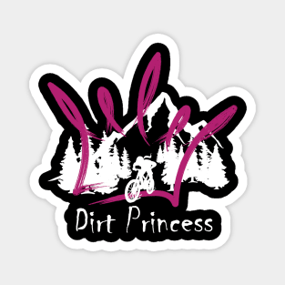 Dirt Princess - White Magnet