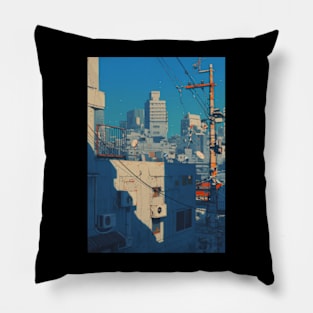 90s Anime Lanscape Pillow