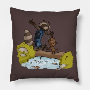 Rocket and Groot Pillow