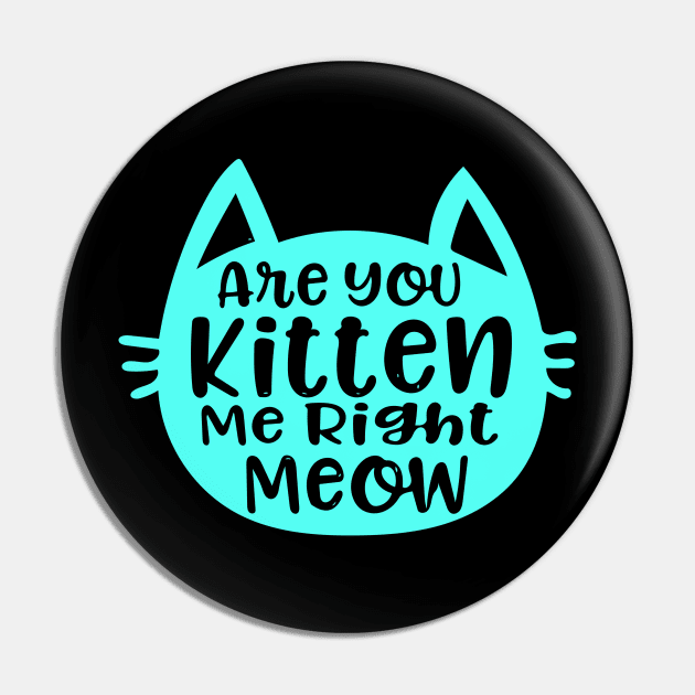 Are you kitten me right meow Pin by SkloIlustrator