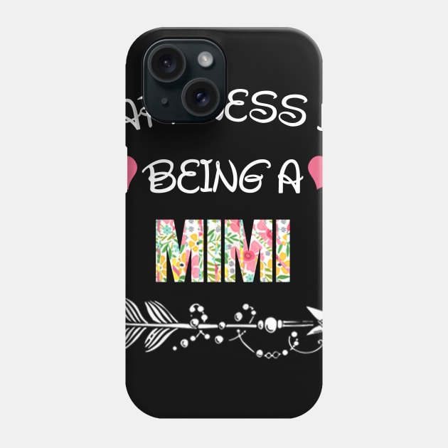 Happiness is being Mimi floral gift Phone Case by DoorTees