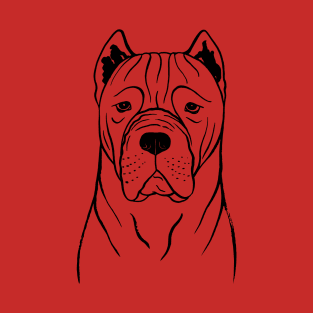 Cane Corso (Red and Black) T-Shirt