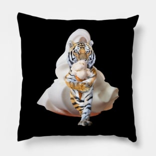 Tiger Tigers Eating Ice Cream, Funny Cute Pillow