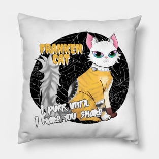 Frankencat, the purrfect Halloween pet Pillow