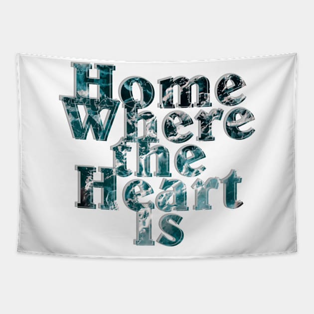 Home Where the Heart Is Tapestry by afternoontees