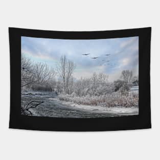 Winter Bombers Tapestry