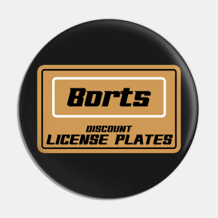 Borts discount licence plates tv 90s reference Pin