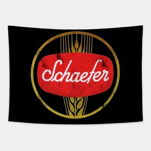 Schaefer Beer Vintage Logo Tapestry