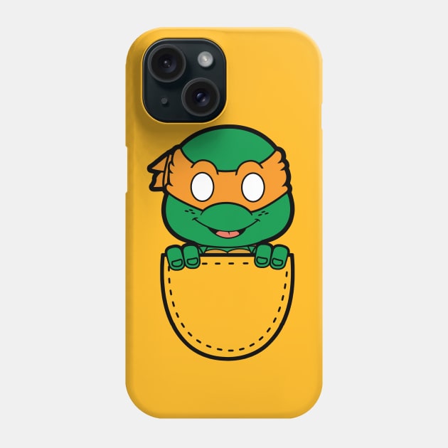 michaelangelo in the pocket Phone Case by liora natalia