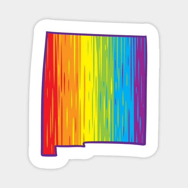 New Mexico Pride Magnet by Manfish Inc.