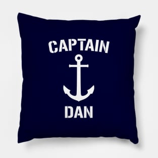 Nautical Captain Dan Personalized Boat Anchor Pillow