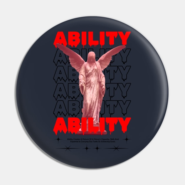 Ability Pin by CreativeIkbar Prints