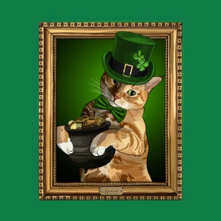 Saint Patricks Day Leprecat with Pot of Gold T-Shirt