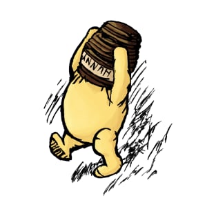 Winnie the Pooh stuck in a HUNNY pot T-Shirt