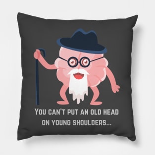 Words of Wisdom: You Can't Put an Old Head on Young Shoulders Pillow
